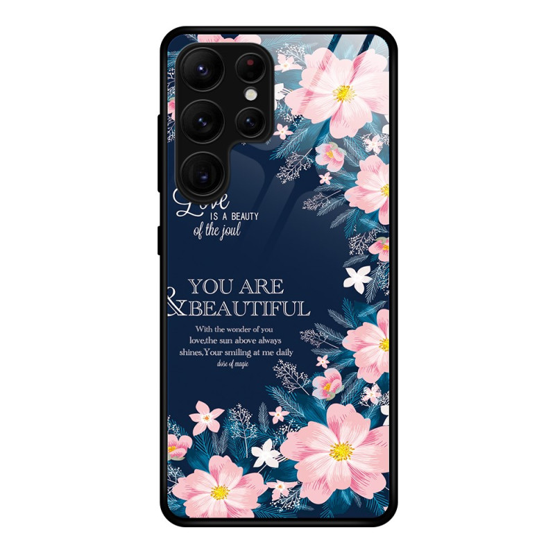 Samsung Galaxy S25 Ultra 5G Panzerglas
 Cover Rosenblüten