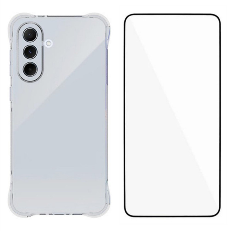 Coque 2-en-1 Samsung Galaxy A56 5G Transparente Renforcée avec Protecteur Écran Intégral