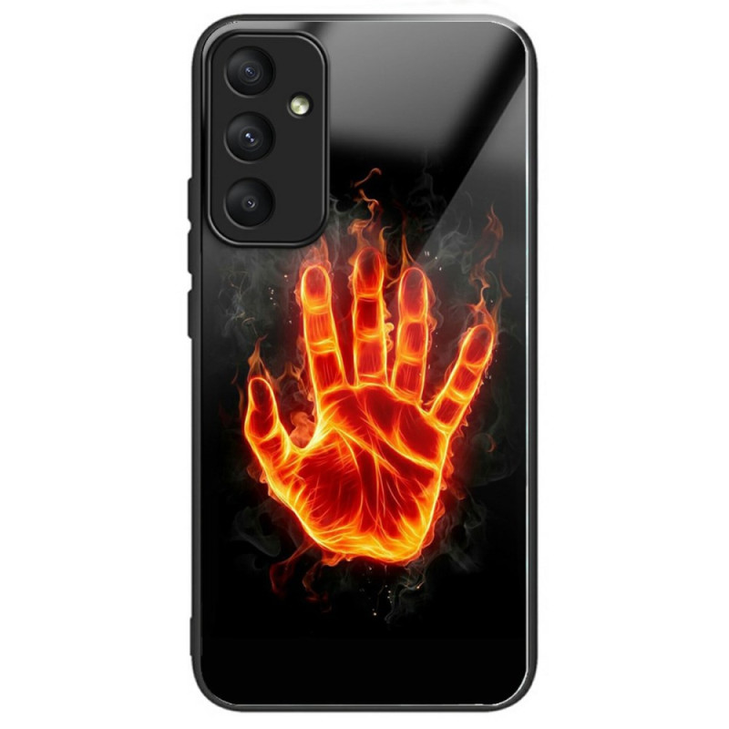 Samsung Galaxy A26 5G Gehäuse aus gehärtetem Glas Hand in Feuer