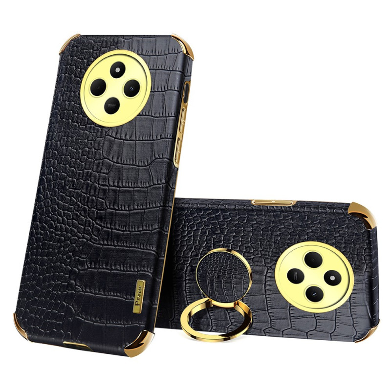 Xiaomi Redmi 14C / Poco C75 Crocodile Style Cover mit Halterung