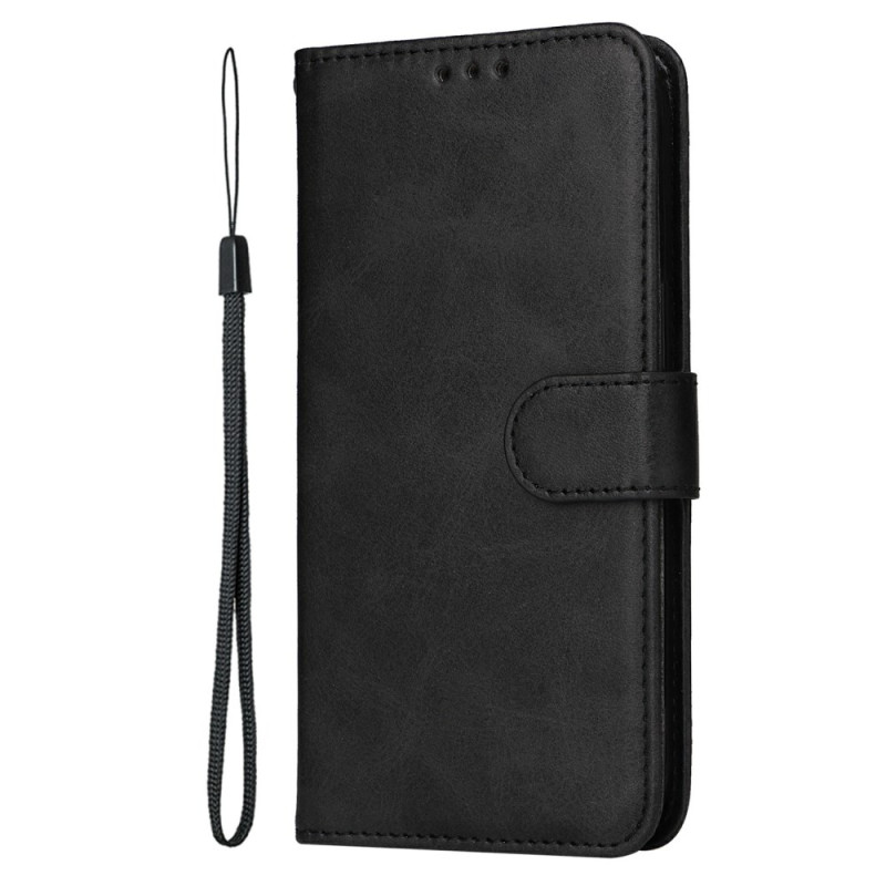 Xiaomi Redmi Note 14 4G Tasche Uni-Leder-Effekt mit Riemen