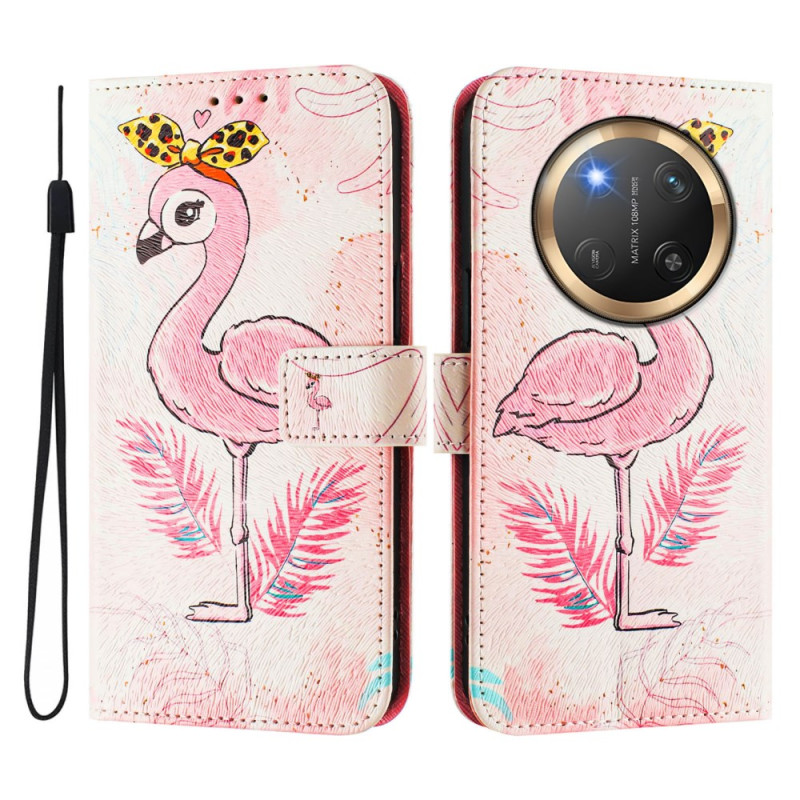 Honor X9c 5G Wallet Case mit Gurt - Vogelmotiv