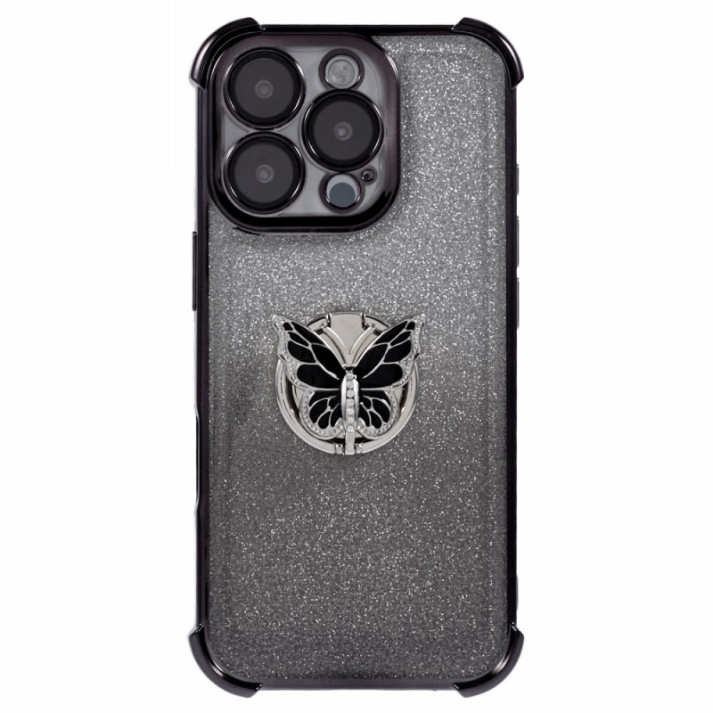 iPhone 16 Pro Cover Support Schmetterling und Glitter