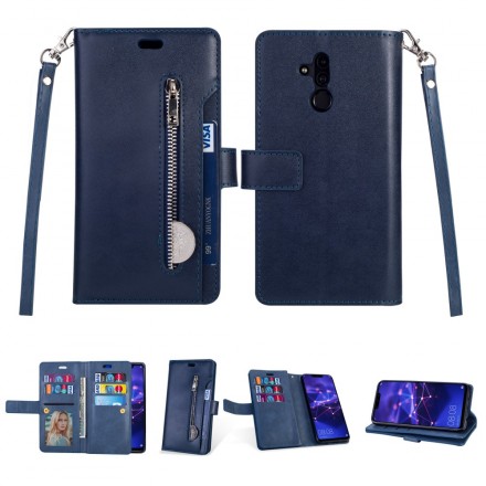 Huawei Mate 20 Lite Tasche Geldbörse mit Lanyard