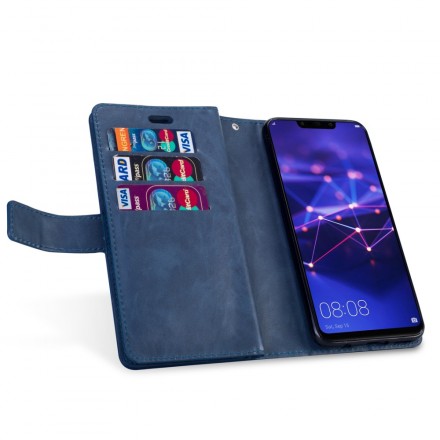 Huawei Mate 20 Lite Tasche Geldbörse mit Lanyard