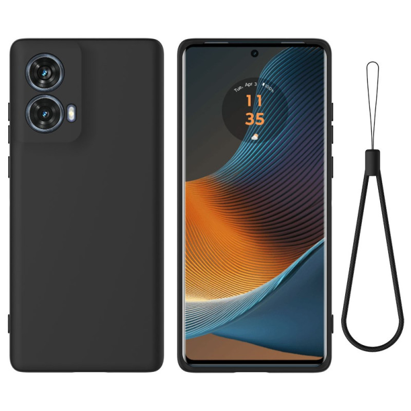 Motorola Moto G85 5G Silikon-Flüssigkeit mit Riemen