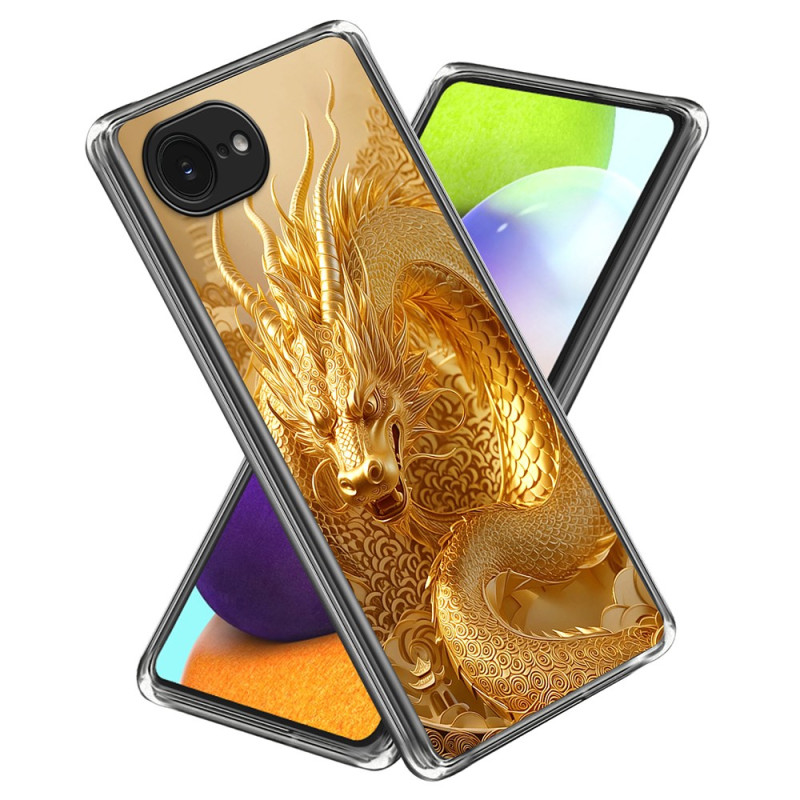 iPhone Cover 16E Goldener Drache