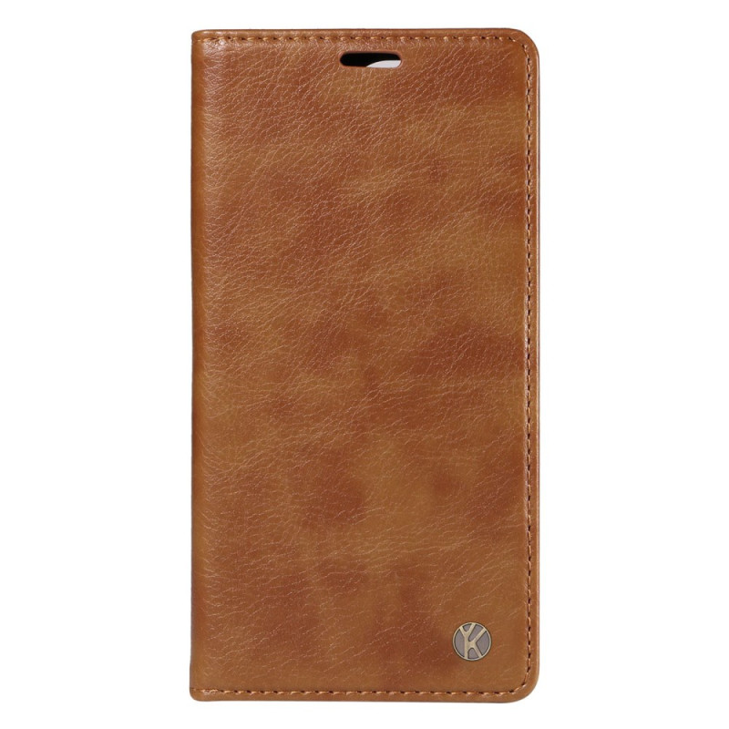 Flip Cover Samsung Galaxy M35 5G Vintage-Leder-Effekt