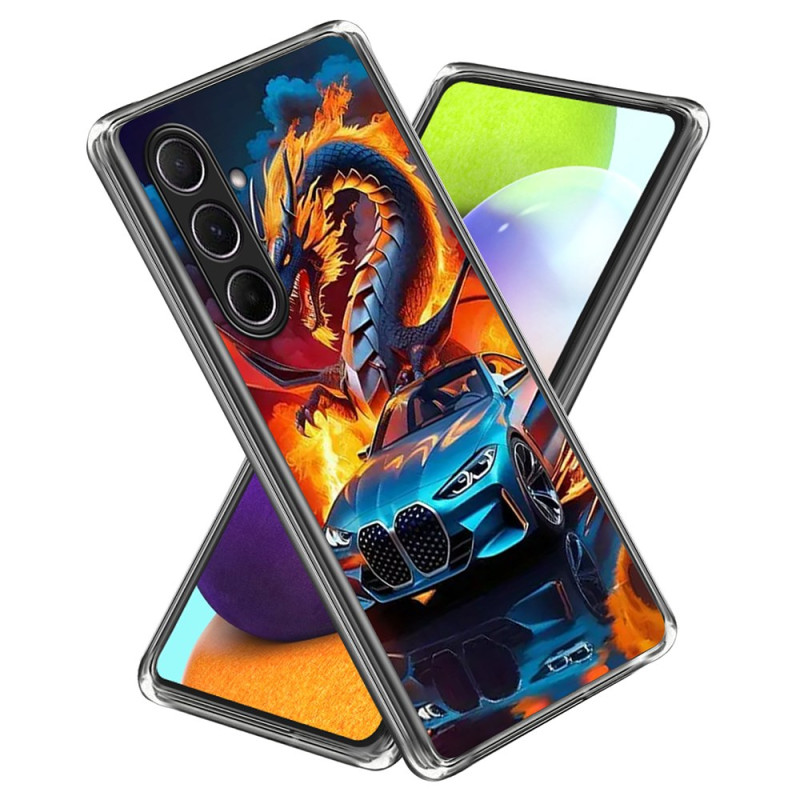 Samsung Galaxy A56 5G Sportwagen und Drachen Cover