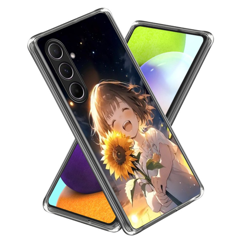 Samsung Galaxy A56 5G Cover Mädchen mit Sonnenblume