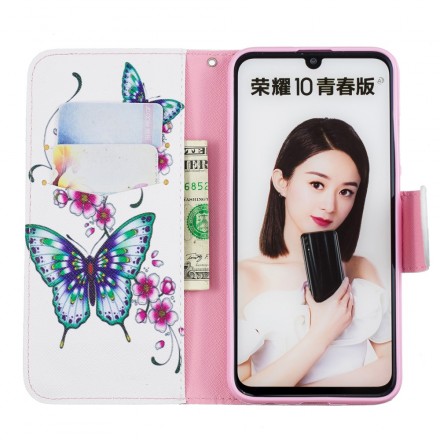 Honor 10 Lite / Huawei P Smart 2019 Hülle Wunderbare Schmetterlinge