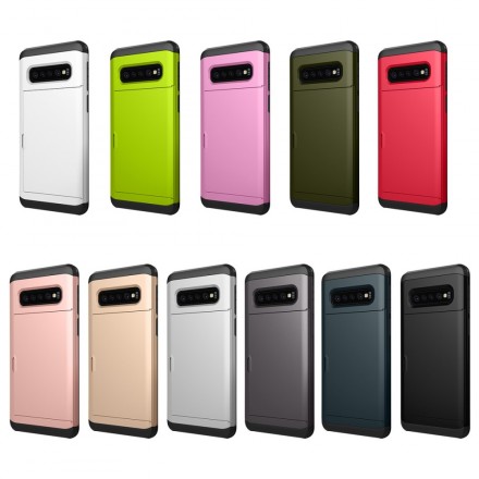 Hülle Samsung Galaxy S10 Rigid Flashy Kartenhalter