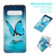 Samsung Galaxy S10 Schmetterling Cover Blau Fluoreszierend