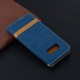 Samsung Galaxy S10 Lite Stoff & Lederoptik Tasche mit Riemen