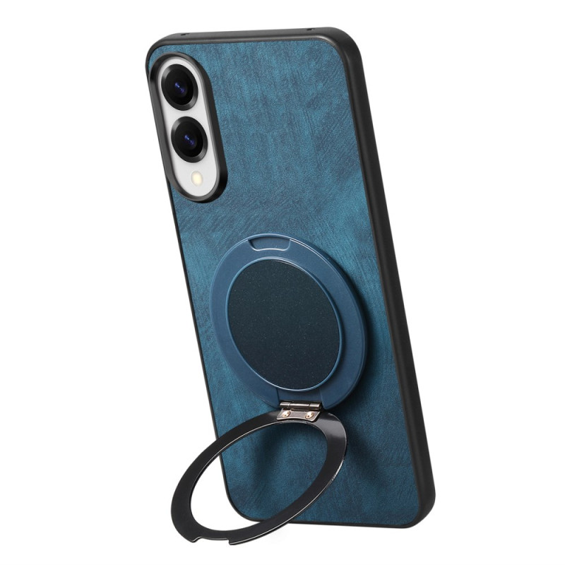 Samsung Galaxy S25 Edge Cover in Wildlederoptik mit 360° drehbarer Halterung