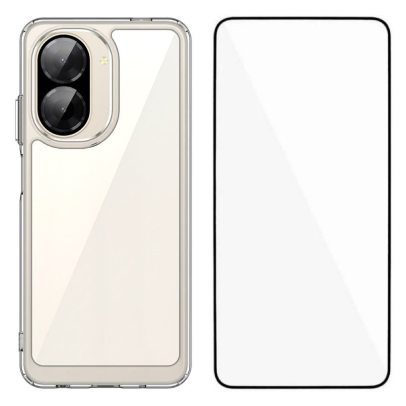 Coque Xiaomi Redmi A5 Transparente avec Protection Écran en Verre Trempé