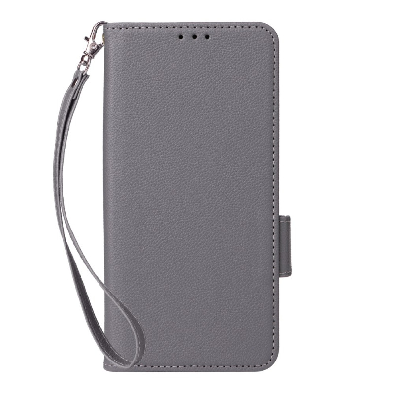 Housse Motorola Edge 60 Pro Simili Cuir Litchi à Lanière