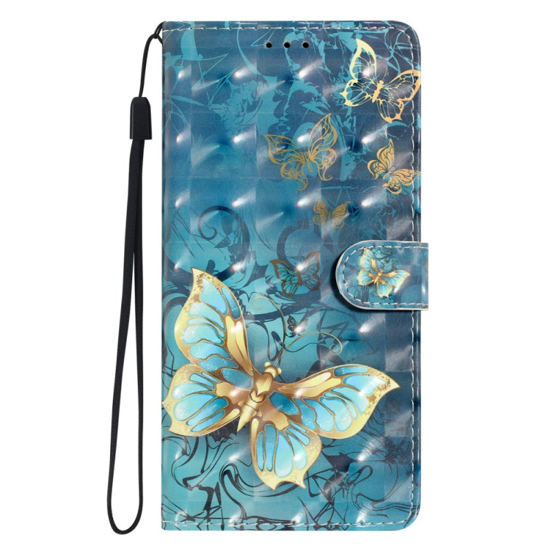 Hülle Oppo A60 4G 3D-Schmetterlinge
