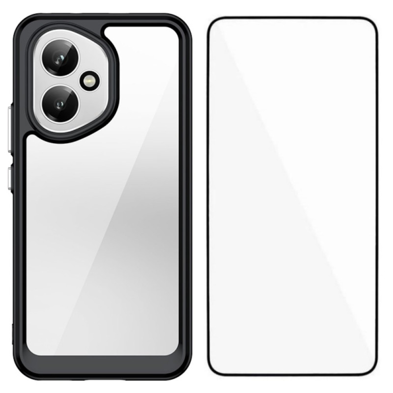 Honor 400 Candy Series Cover mit Displayschutz aus gehärtetem Glas