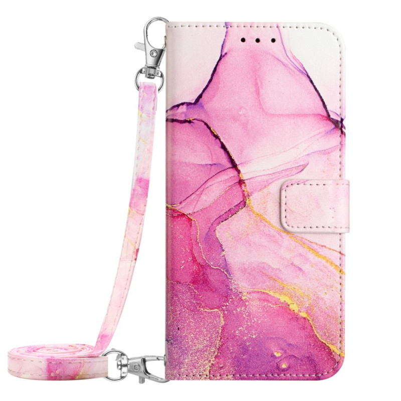 Samsung Galaxy Xcover 7 Marmor-Effekt Tasche mit Schulterriemen