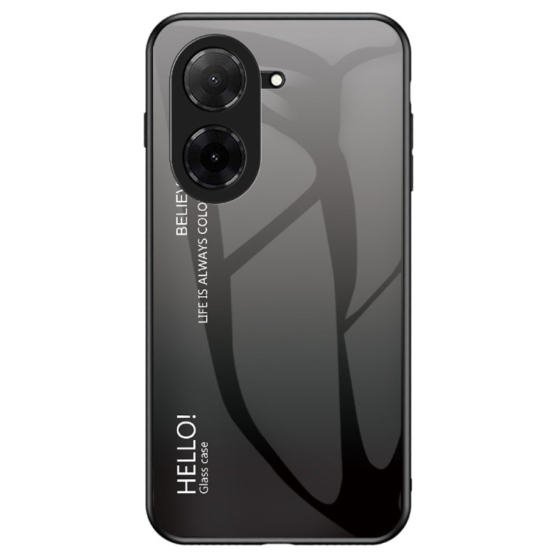 Hülle Poco C71 Tempered Glass Hello
