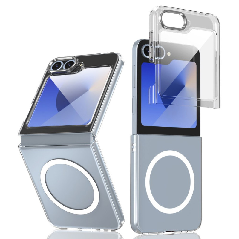 Samsung Galaxy Z Flip 7 FE / Z Flip 6 Kompatibles MagSafe Translucent Cover mit Displayschutzfolie