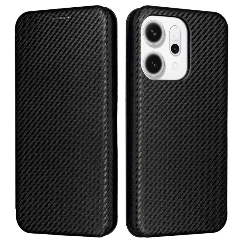 Flip Cover Oppo Reno 14 5G Kohlefaser