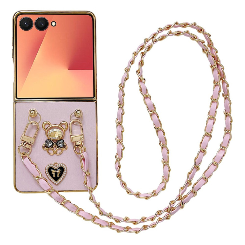 Samsung Galaxy Z Flip 7 Cover Charm und Schulterriemen