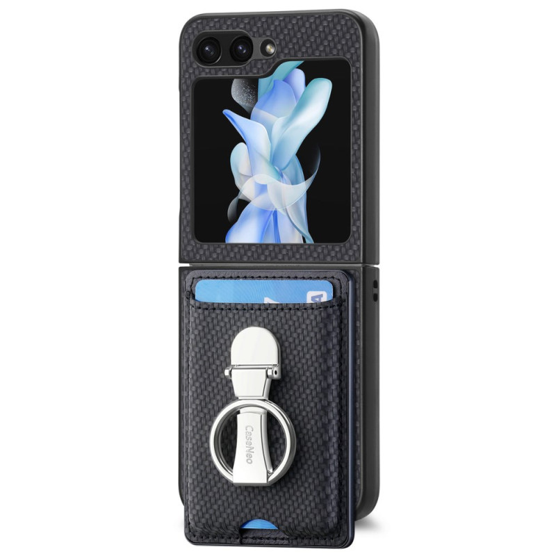 Samsung Galaxy Z Flip 7 FE / Z Flip 6 Cover Faltbare Halterung und Kartenhalter
