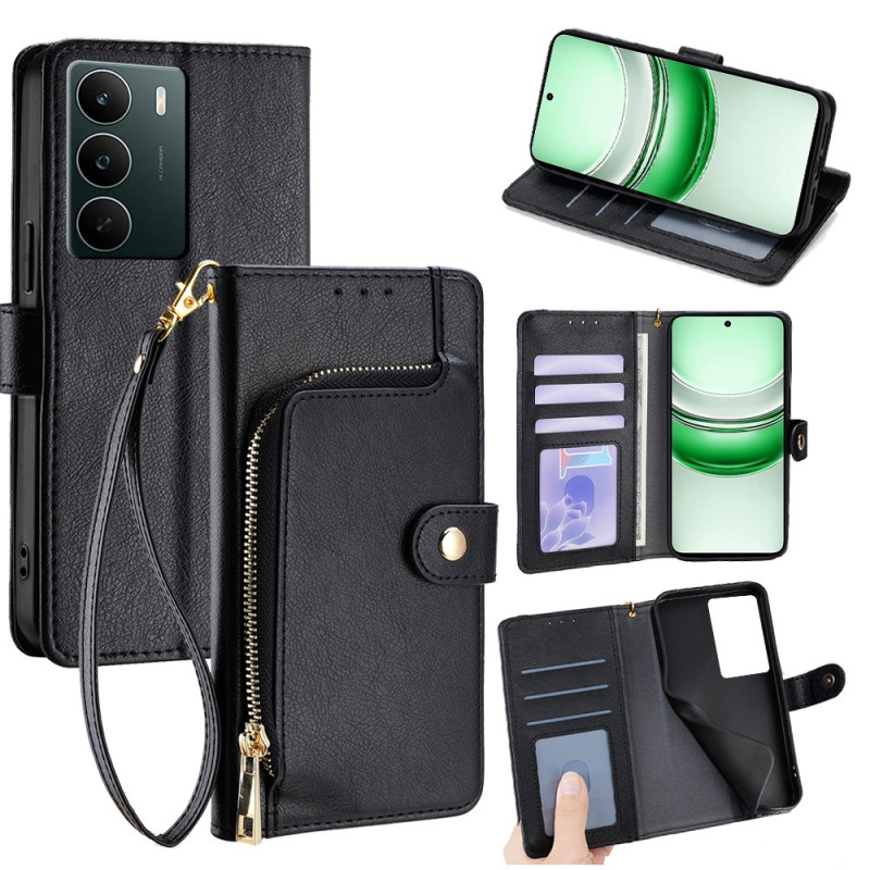 Hülle Realme C71 Brieftasche mit Reißverschluss