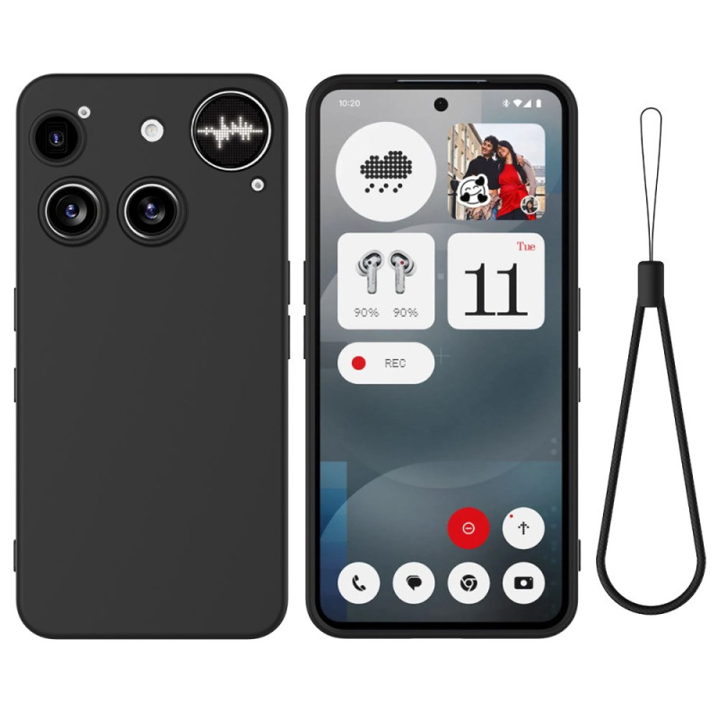 Coque Nothing Phone (3) Silicone Liquide à Lanière