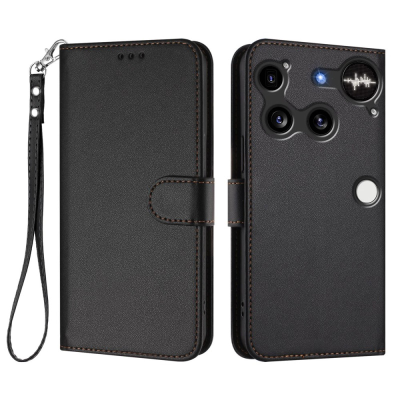 Housse Nothing Phone (3) Simili Cuir à Lanière
