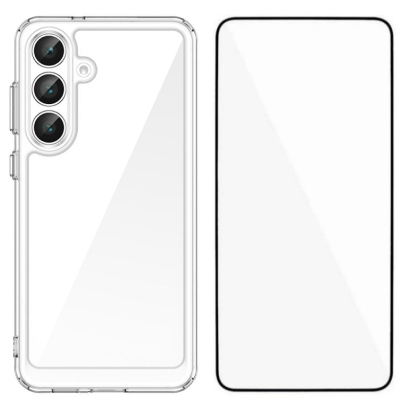 Samsung Galaxy S25 FE Cover Transparent mit Displayschutzfolie