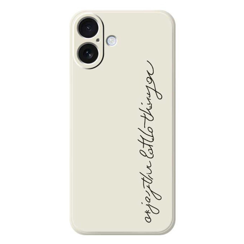 iPhone 17 Hülle aus Flüssigsilikon mit WordArt-Motiv