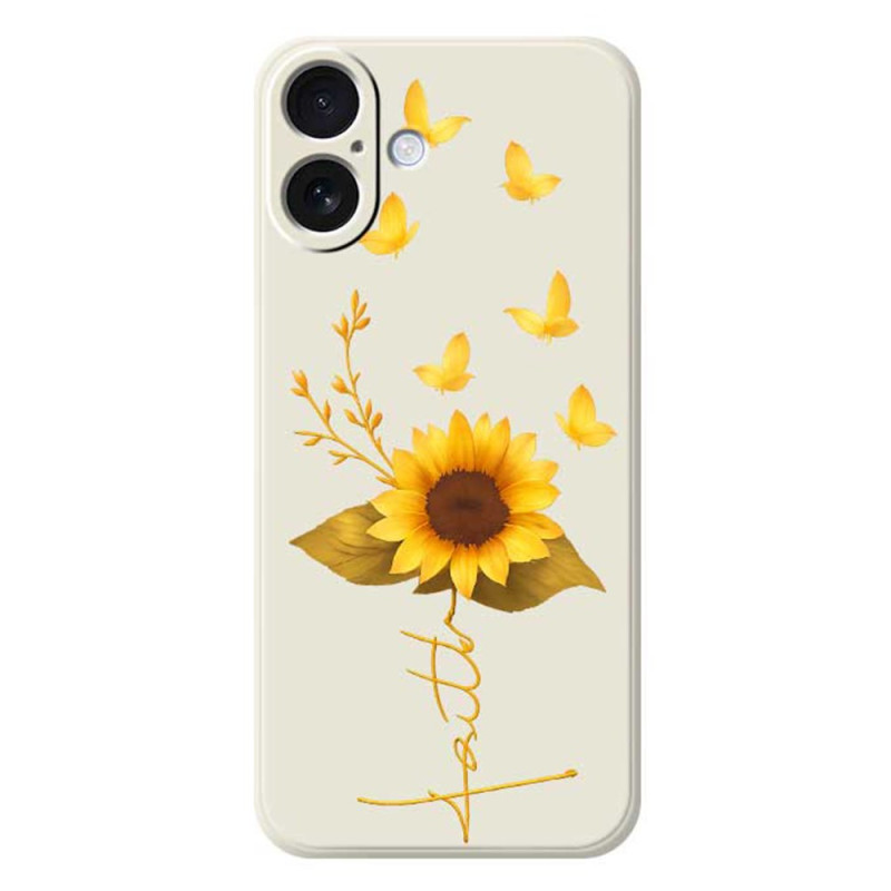 iPhone 17 Silikonhülle Flüssig Sonnenblume