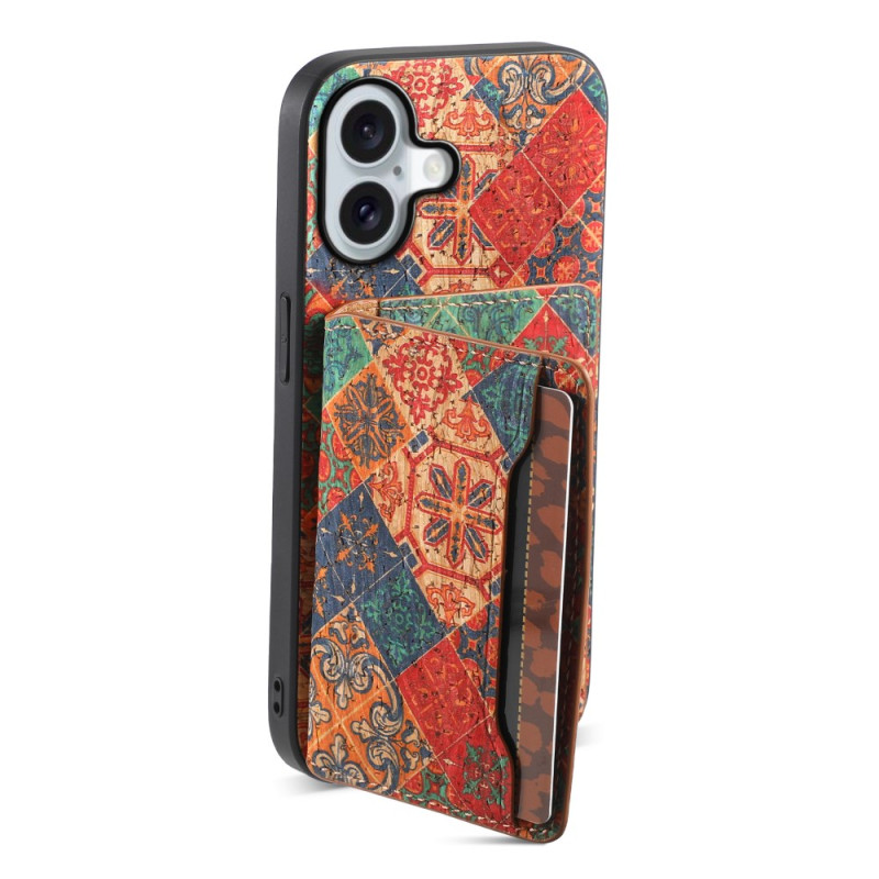 iPhone 17 Cover mit Blumenmuster und integriertem Ständer