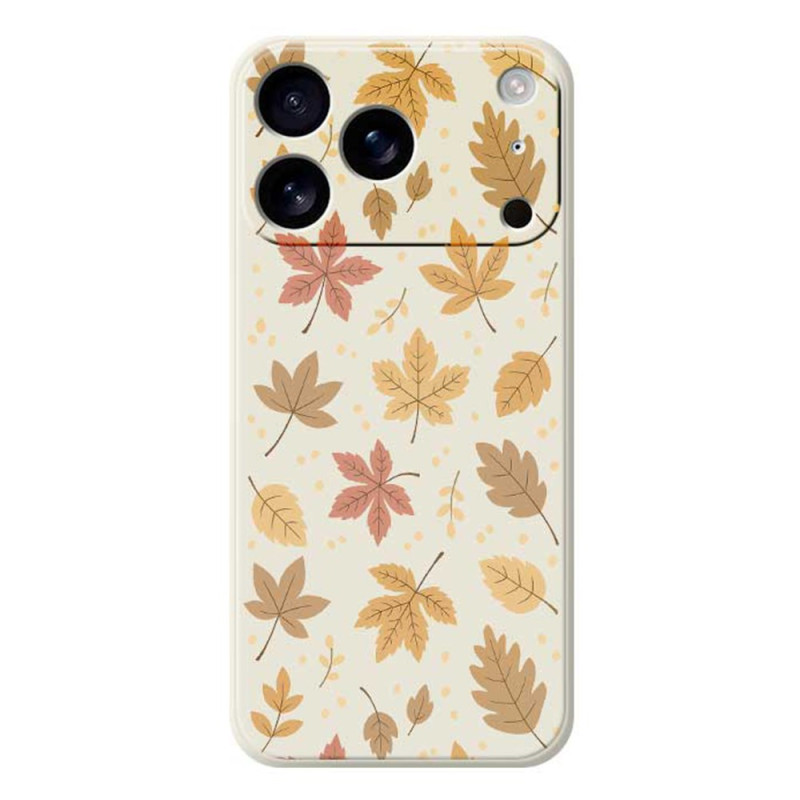 iPhone 17 Pro Silikonhülle Flüssigfolie Blätter