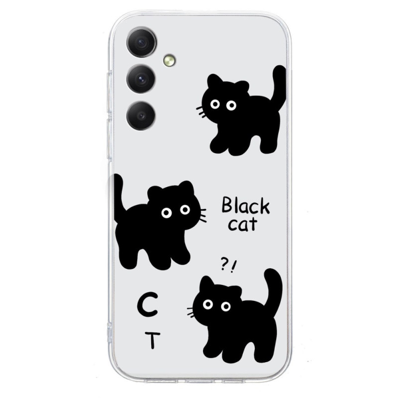 Samsung Galaxy A07 Cover Schwarze Katzen