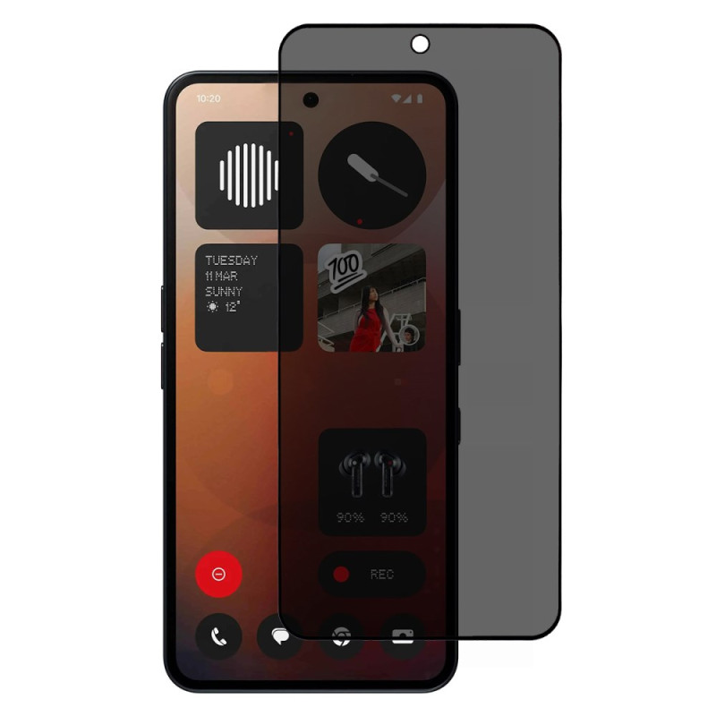 Anti-Espion Schutz aus gehärtetem Glas für Nothing Phone (3a) / (3a) Pro Display