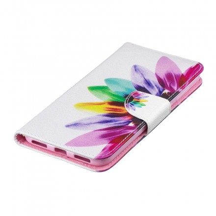 Huawei Y7 2019 Hülle Aquarell Blume