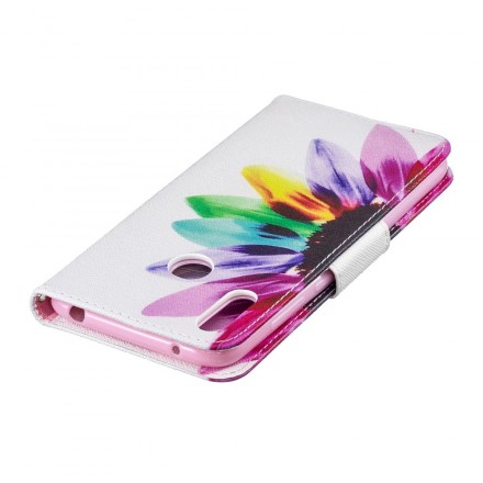 Huawei Y7 2019 Hülle Aquarell Blume