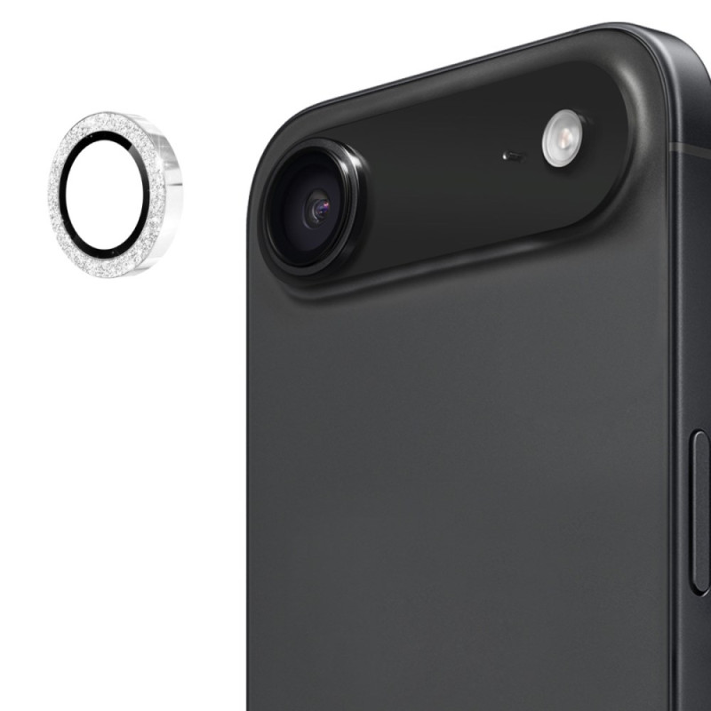 Kamera-Linsenschutz für iPhone 17 Air Ring Glitter-Design