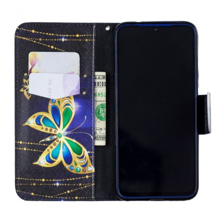 Xiaomi Redmi Note 7 Tasche Magischer Schmetterling