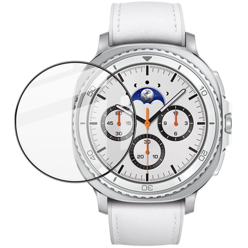 Protection en Verre Trempé pour Écran Samsung Galaxy Watch8 Classic 46mm (version noire)
