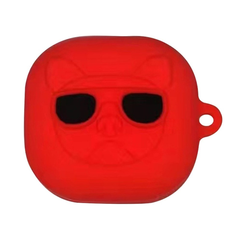 Samsung Galaxy Buds FE Cover Hund Rot