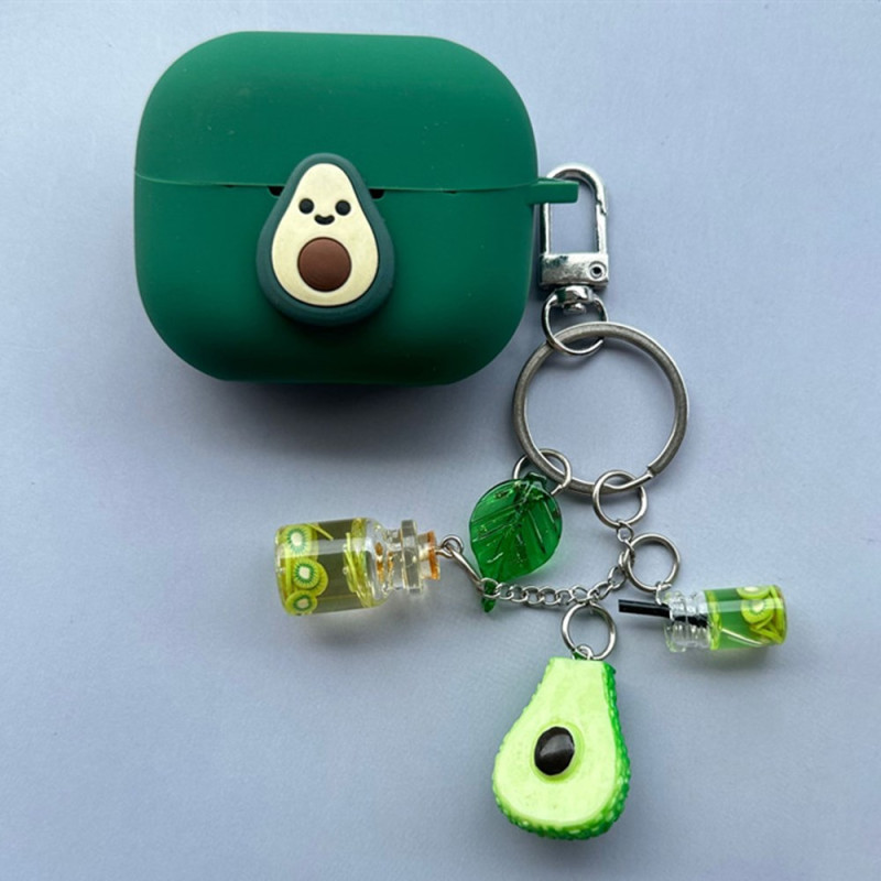 Samsung Galaxy Buds3 Pro / Buds3 Avocado Cover mit Anhänger