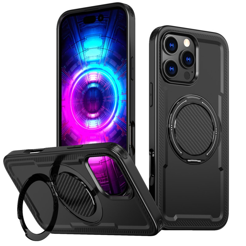 MagSafe iPhone 16 Pro Max Cover mit Halterung in Metalloptik