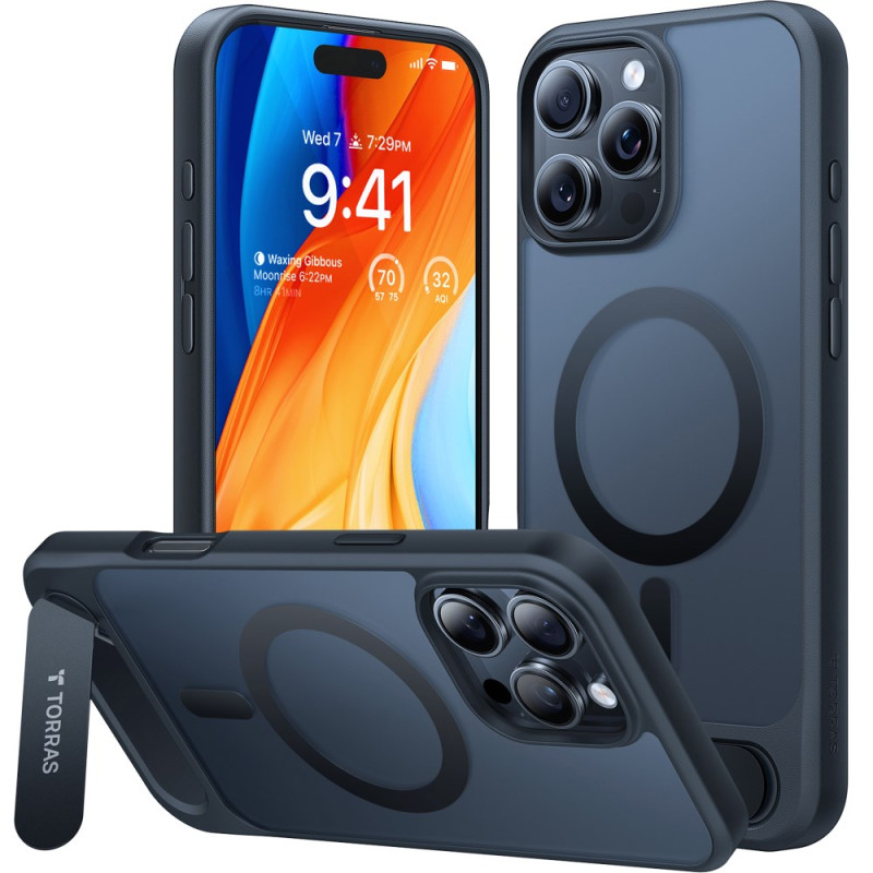 Magsafe-kompatibles iPhone 16 Pro Max Cover mit TORRAS-Halterung