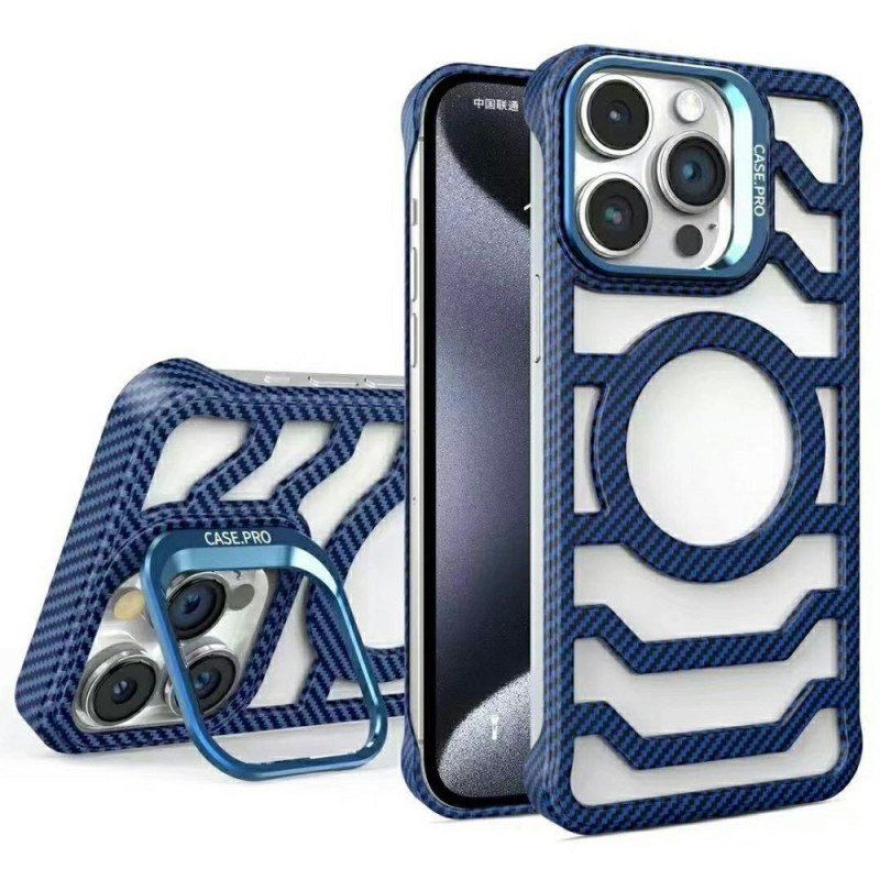 MagSafe iPhone 15 Pro Cover Rahmenlos mit Halterung