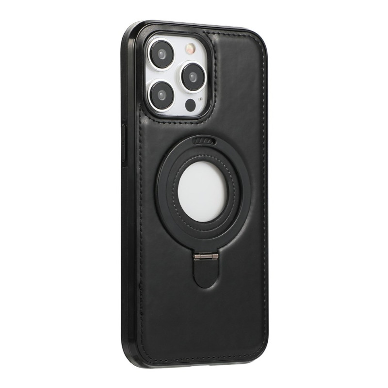 MagSafe iPhone 15 Pro Max Cover in Lederoptik mit Halterung